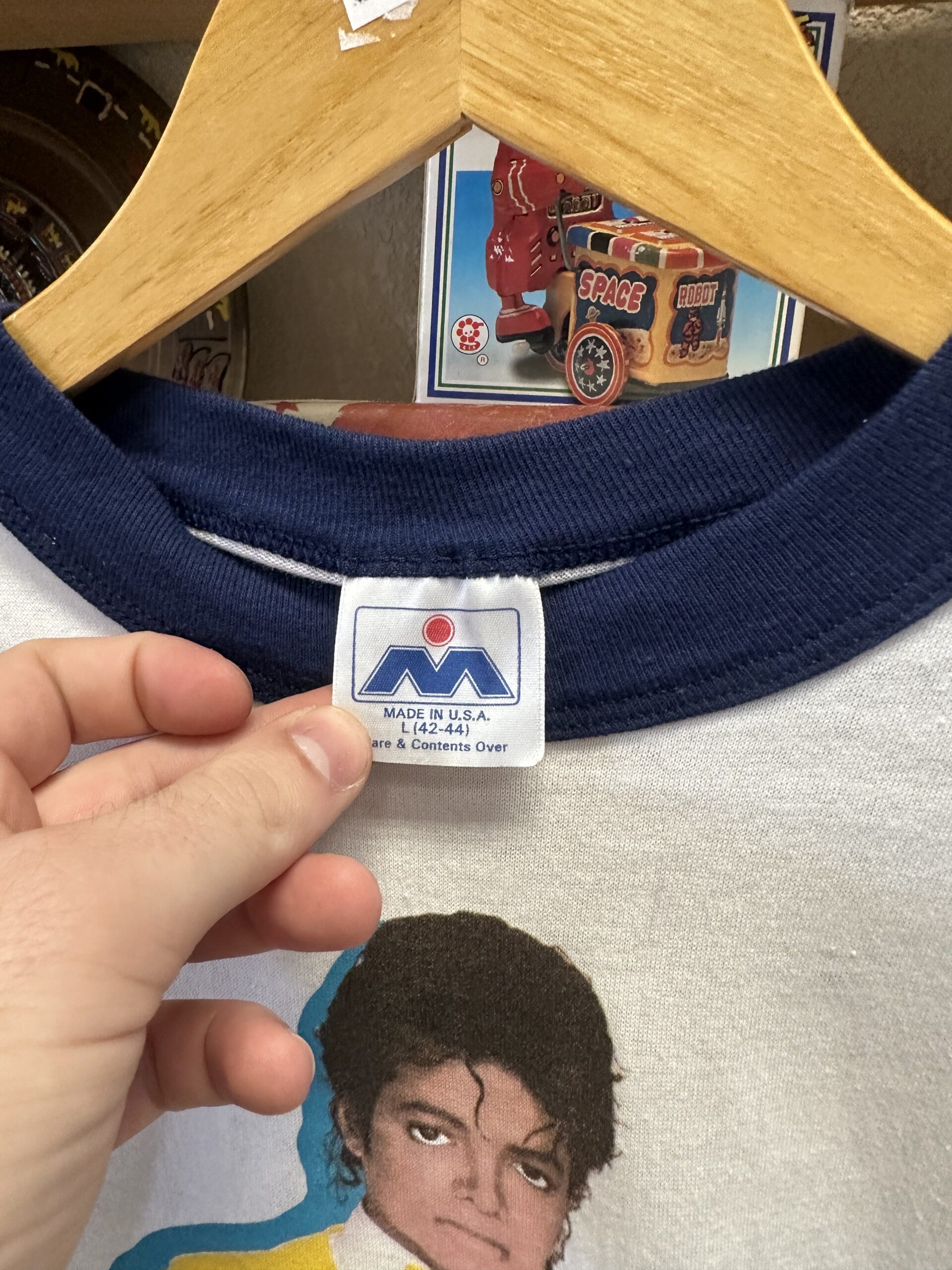 Vintage 1988 Michael Jackson Shirt (M) - Image 3